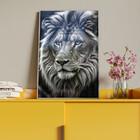 Quadro Decorativo Animais Elegância Selvagem Com Moldura E Vi