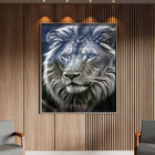 Quadro Decorativo Animais Elegância Selvagem Com Moldura E Vi