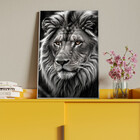 Quadro Decorativo Animais Elegância Selvagem Com Moldura Prat