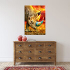 Quadro Decorativo Animais Elemental Rhino - 180x100 Cm