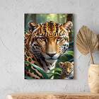 Quadro Decorativo Animais Esplendor Selvagem - 100x70 Cm