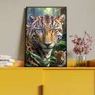 Quadro Decorativo Animais Esplendor Selvagem Com Moldura E Vi