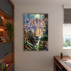 Quadro Decorativo Animais Esplendor Selvagem Com Moldura E Vi