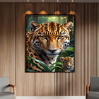 Quadro Decorativo Animais Esplendor Selvagem Com Moldura Pret
