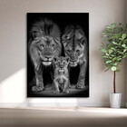 Quadro Decorativo Animais Family Everything - 180x100 Cm