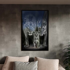 Quadro Decorativo Animais Family Everything Com Moldura E Vid