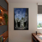 Quadro Decorativo Animais Family Everything Com Moldura E Vid