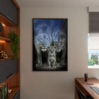 Quadro Decorativo Animais Family Everything Com Moldura E Vid