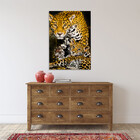 Quadro Decorativo Animais Family Golden Leopard - 180x135 Cm