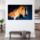 Quadro Decorativo Animais Horse Paint - 100x70 Cm