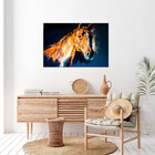 Quadro Decorativo Animais Horse Paint - 200x100 Cm