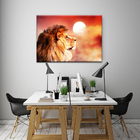 Quadro Decorativo Animais Leão Lion By The Sunset - 200x100 Cm