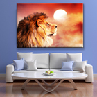 Quadro Decorativo Animais Leão Lion By The Sunset - 200x100 Cm