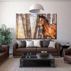Quadro Decorativo Animais Liberdade Ao Vento - 180x100cm