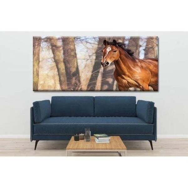 Quadro Decorativo Animais Liberdade Ao Vento - 180x100cm