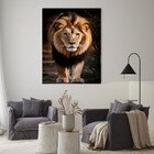 Quadro Decorativo Animais Lion Walk - 100x70 Cm