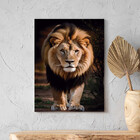 Quadro Decorativo Animais Lion Walk - 180x100 Cm