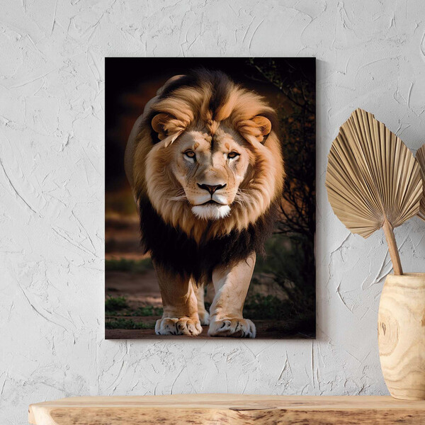 Quadro Decorativo Animais Lion Walk - 180x100 Cm