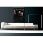 Quadro Decorativo Animais Monkey Yellow Sunglasses - 100x70cm