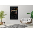 Quadro Decorativo Animais Monkey Yellow Sunglasses - 100x70cm