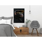 Quadro Decorativo Animais Monkey Yellow Sunglasses - 100x70cm