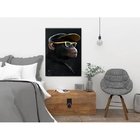 Quadro Decorativo Animais Monkey Yellow Sunglasses - 200x120cm