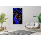 Quadro Decorativo Animais Neon Monkey - 90x60cm
