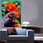 Quadro Decorativo Animais Papagaios - 120x60 Cm