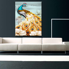 Quadro Decorativo Animais Pavão Real - 150x80 Cm