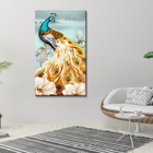 Quadro Decorativo Animais Pavão Real - 150x80 Cm