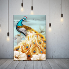 Quadro Decorativo Animais Pavão Real - 180x100 Cm