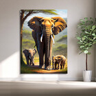 Quadro Decorativo Animais Sombra Da Savana - 100x70 Cm