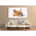 Quadro Decorativo Animal Bulldog Francês - 180x100cm