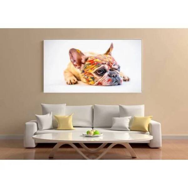 Quadro Decorativo Animal Bulldog Francês - 180x100cm