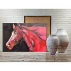 Quadro Decorativo Animal Cavalo Vermelho - 180x120cm