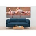 Quadro Decorativo Animal Flamingos - 180x100cm