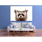 Quadro Decorativo Animal Guaxinim - 150x100cm