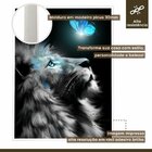 Quadro Decorativo Animal Leão 001 Moldura Em Madeira 40x60cm