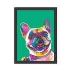 Quadro Decorativo Animal Meu Melhor Amigo Cachorro Abstrato M