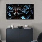 Quadro Decorativo Animal Na Floresta