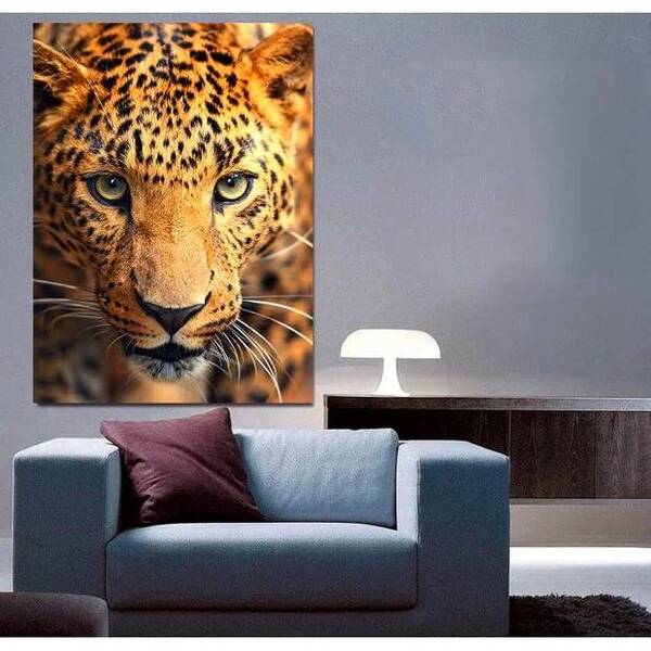 Quadro Decorativo Animal Onça - 100x70cm