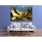 Quadro Decorativo Animal Paisagem King Eagle - 180x100cm
