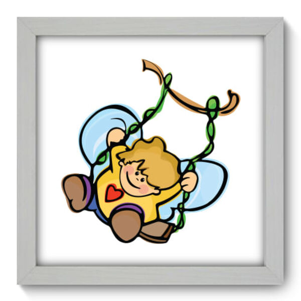 Quadro Decorativo - Anjinho - 22cm X 22cm - 034qdbb