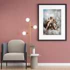 Quadro Decorativo Anjinhos Querubins - 60x48cm Moldura:madeir