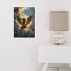 Quadro Decorativo Anjo De Quatro Patas 45x34cm - Com Vidro Mo