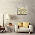 Quadro Decorativo Antigo Mapa Mundi