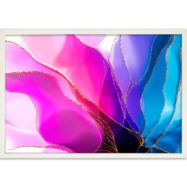 Quadro Decorativo Aquarela Ii Sem Vidro Branco