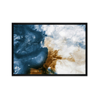 Quadro Decorativo Aquerela Preto com Vidro 40x60cm Arte Própria