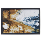 Quadro Aquerela Preto com Vidro 40x60cm Arte Própria