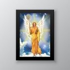 Quadro Decorativo Arcanjo Jofiel 24x18cm - Com Vidro Moldura: